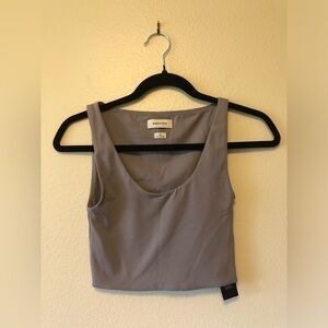 Babaton Scoopneck Tank in XS In Rocky Grey